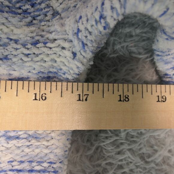 Skyes The Limit Sweater Womens PS Petite S Blue Chenille Cowl Fuzzy Soft Girl - Picture 5 of 8